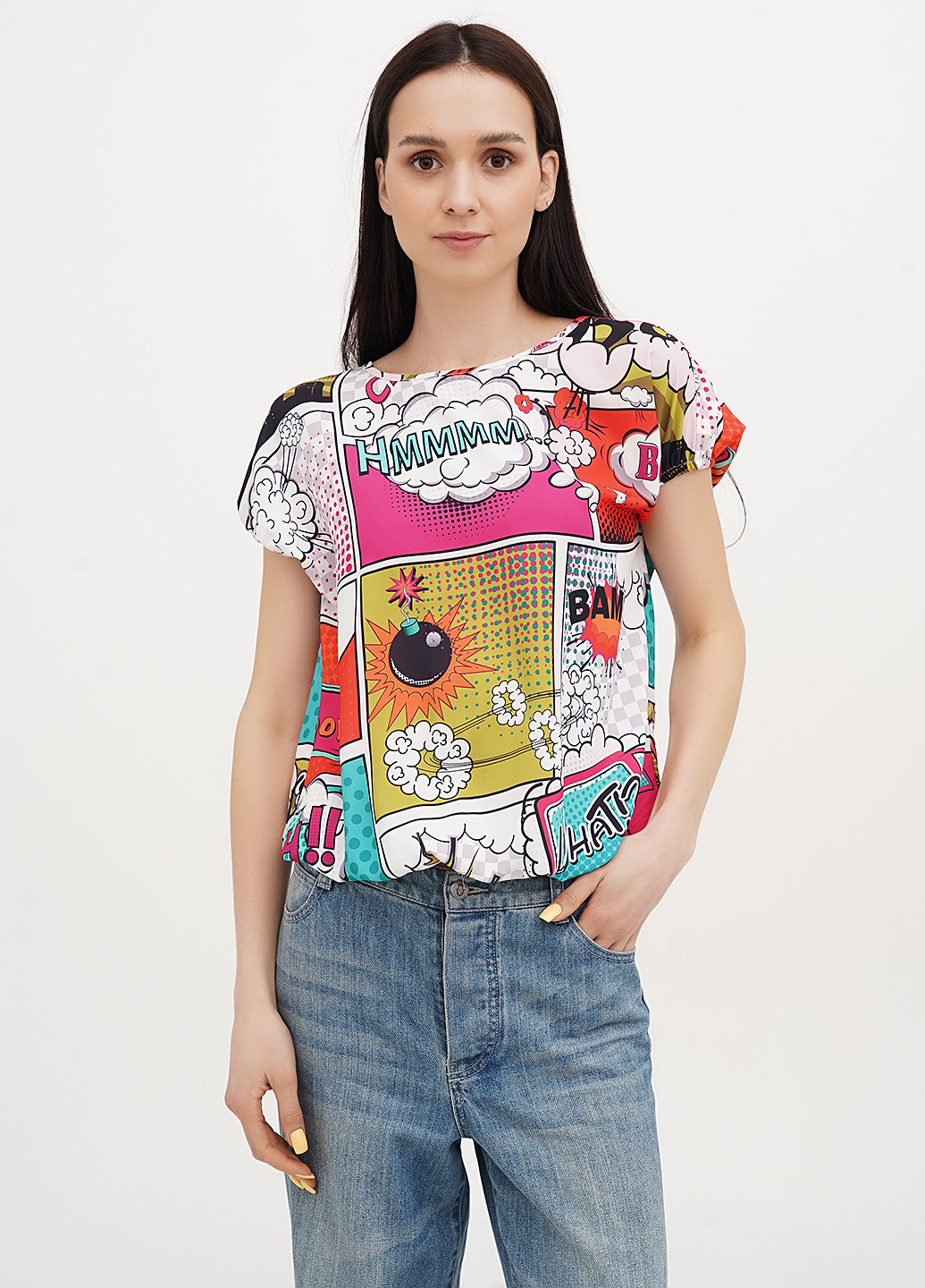 Комбинированная блуза Roberta Biagi