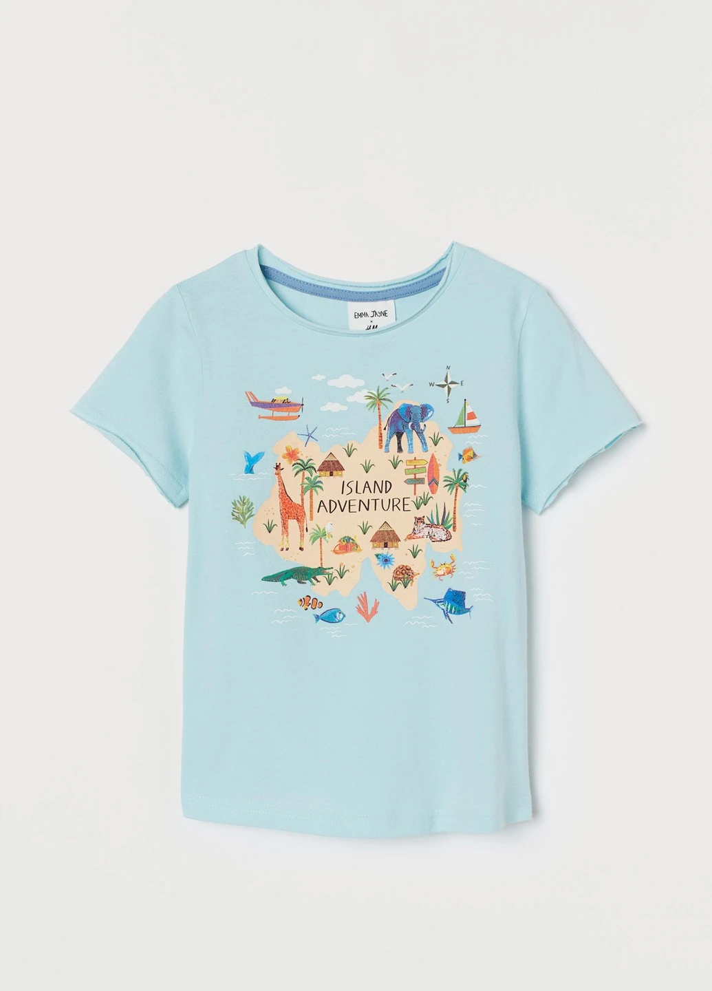 Бірюзова літня футболка H&M