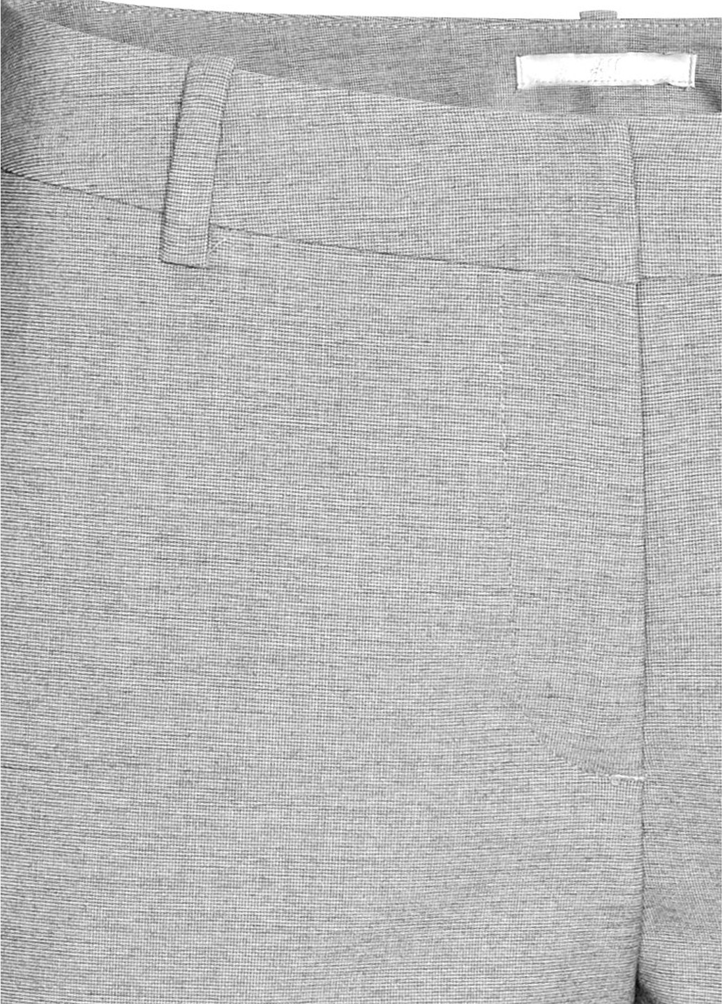 Штани H&M класика меланжі світло-сірі ділові поліестер