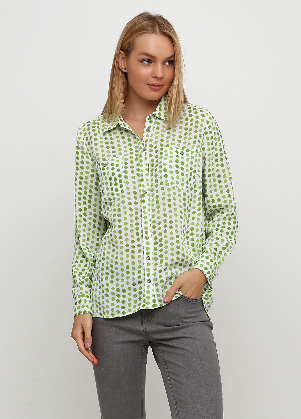 Зеленая демисезонная блуза B.C. Best Connections