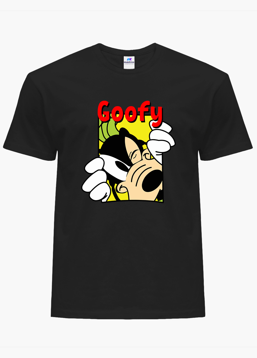 Черная футболка мужская гуфи луни тюнз (goofy looney tunes) (9223-2878-1) xxl MobiPrint