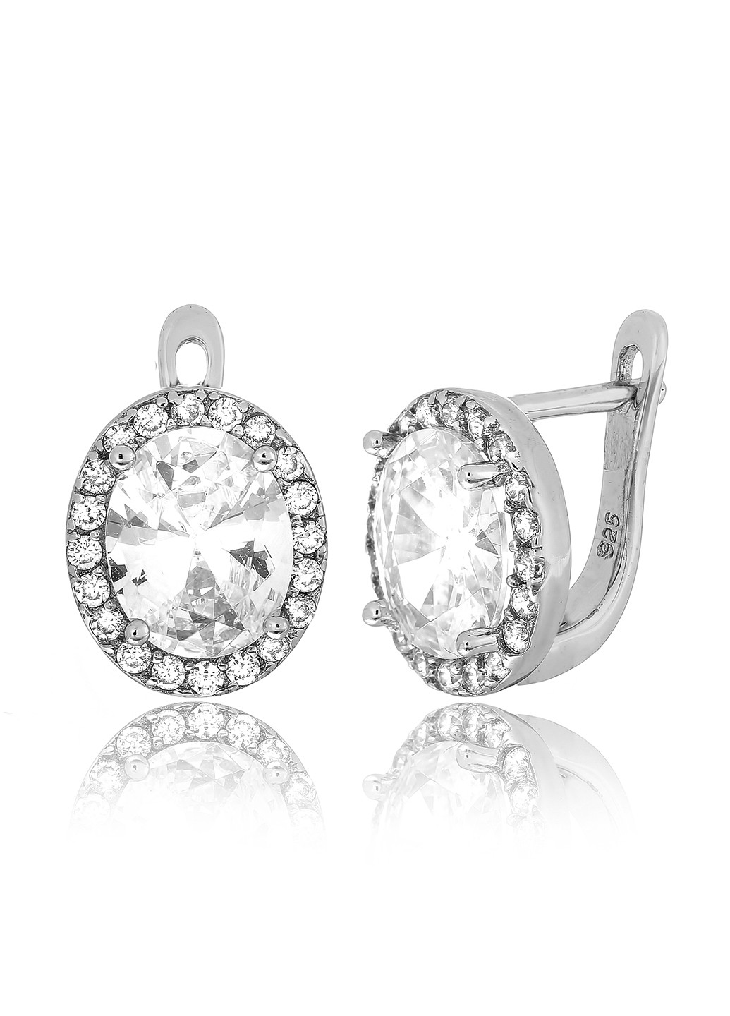 Серебряные серьги с фианитами ск2ф/410 Silvex925 (201168899)