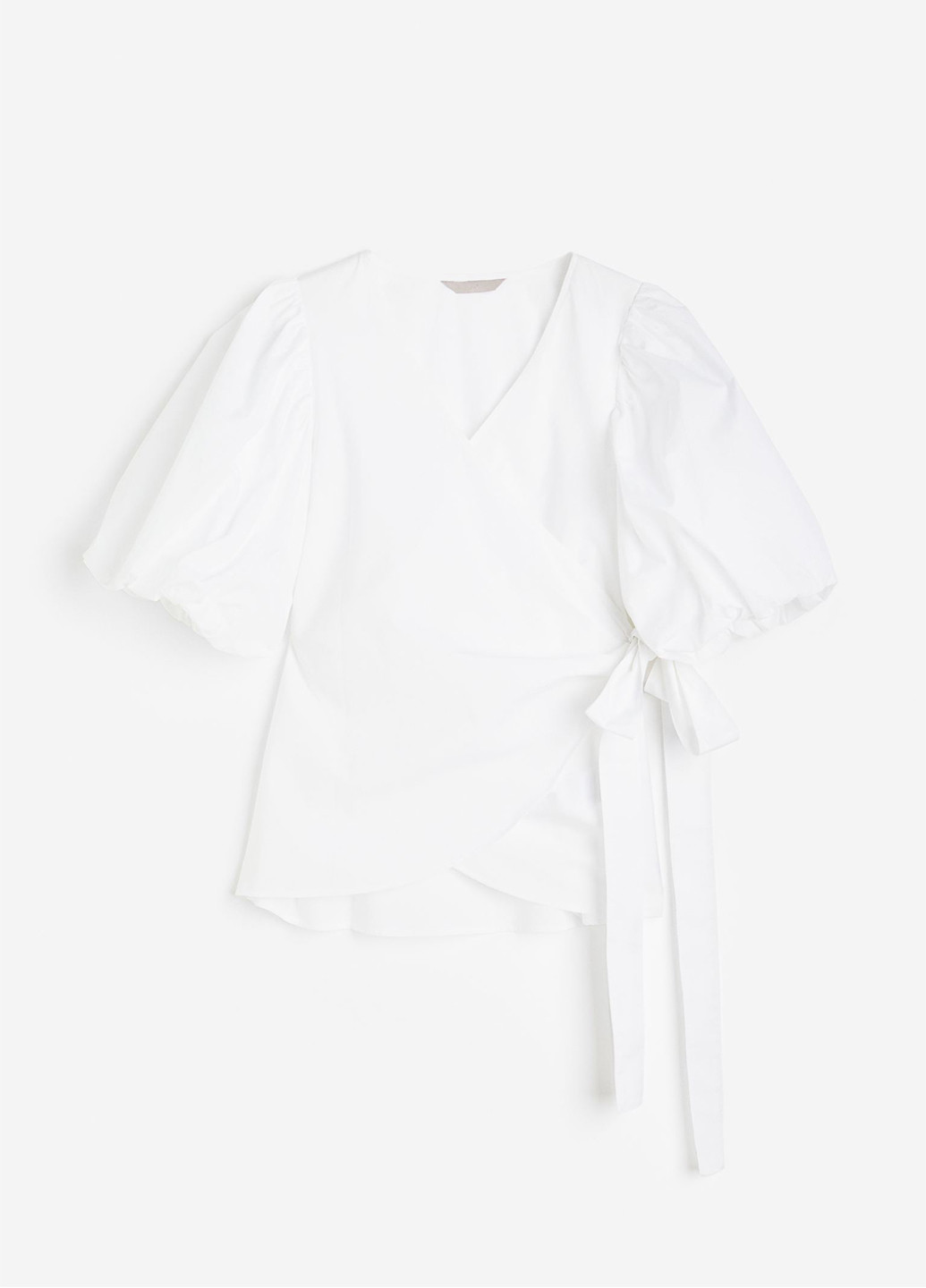 Белая блуза на запах H&M