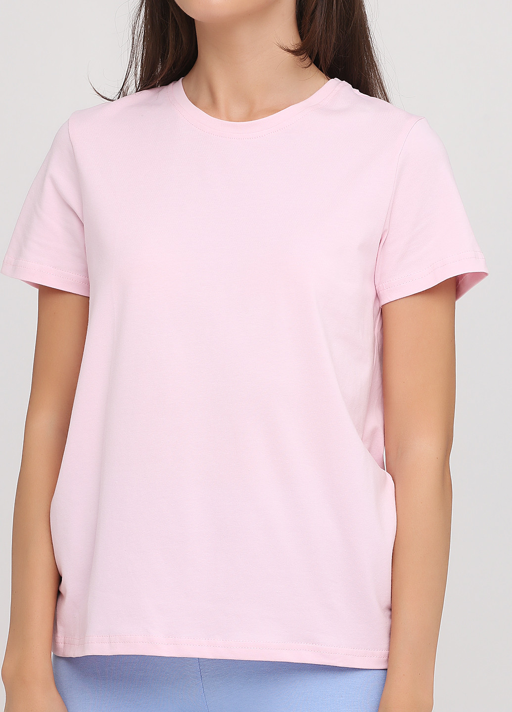 Світло-рожева літня футболка Shik