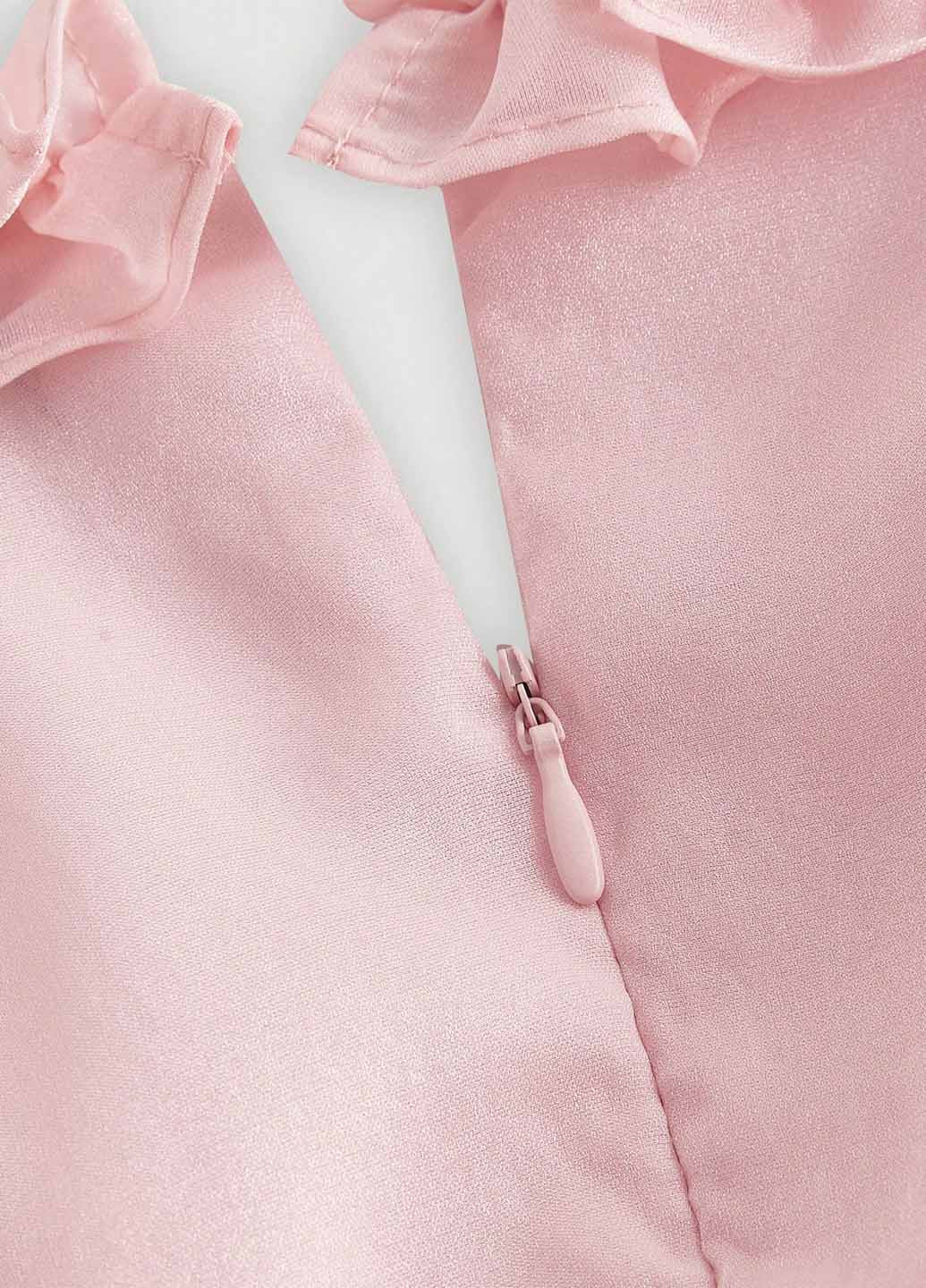 Розовое карнавальный, праздничный платье а-силуэт SHEIN однотонное