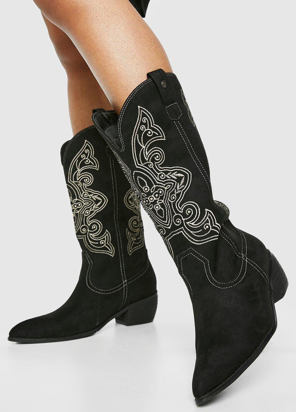 Черные осенние полусапоги Boohoo