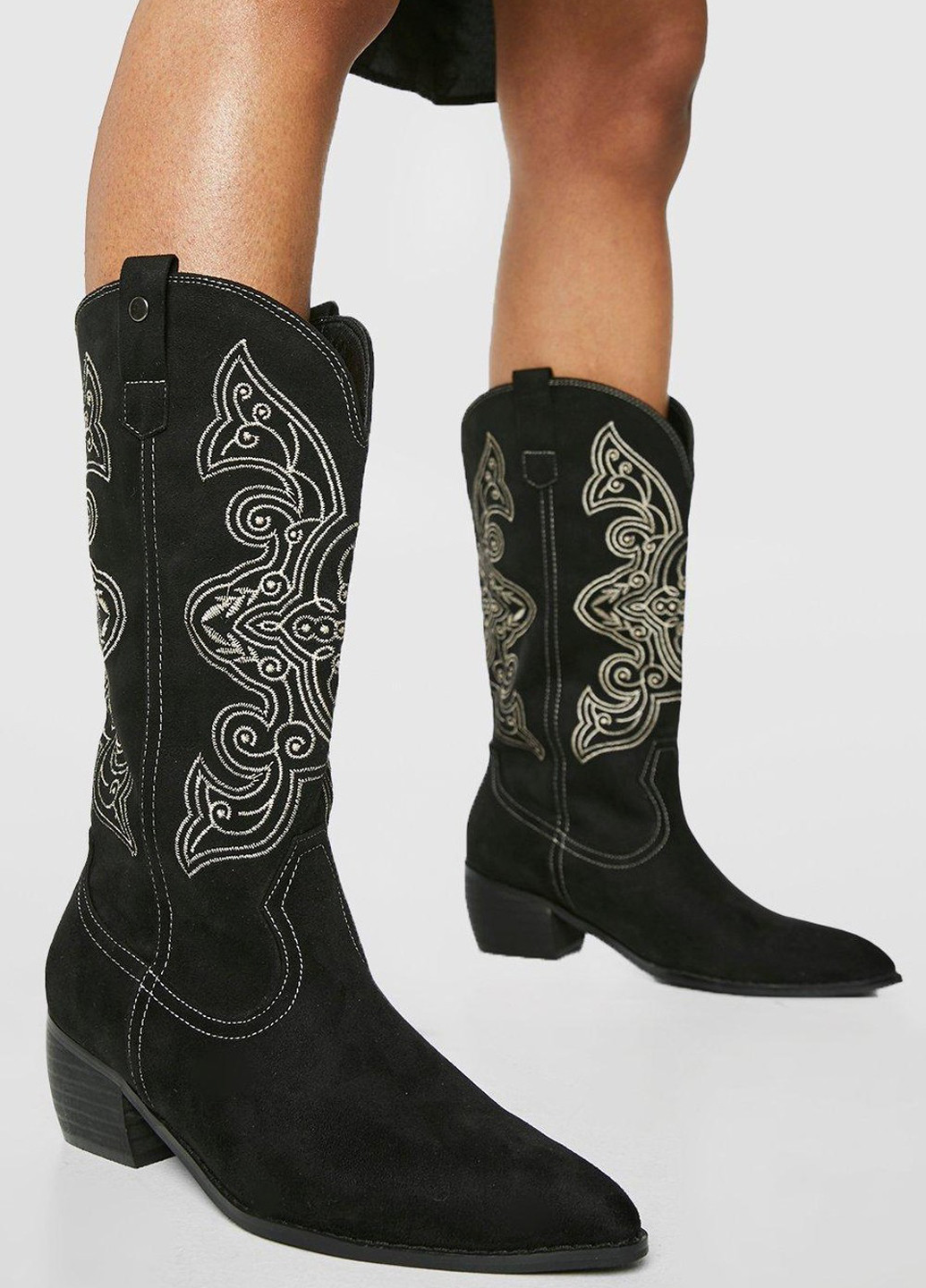 Черные осенние полусапоги Boohoo