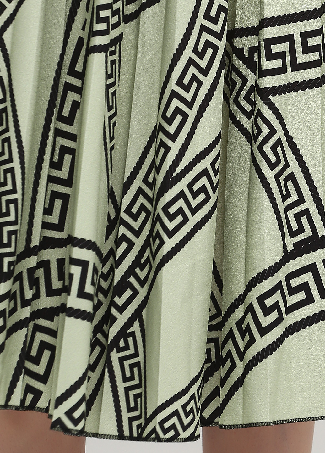 Фисташковая кэжуал с абстрактным узором юбка Naiif плиссе