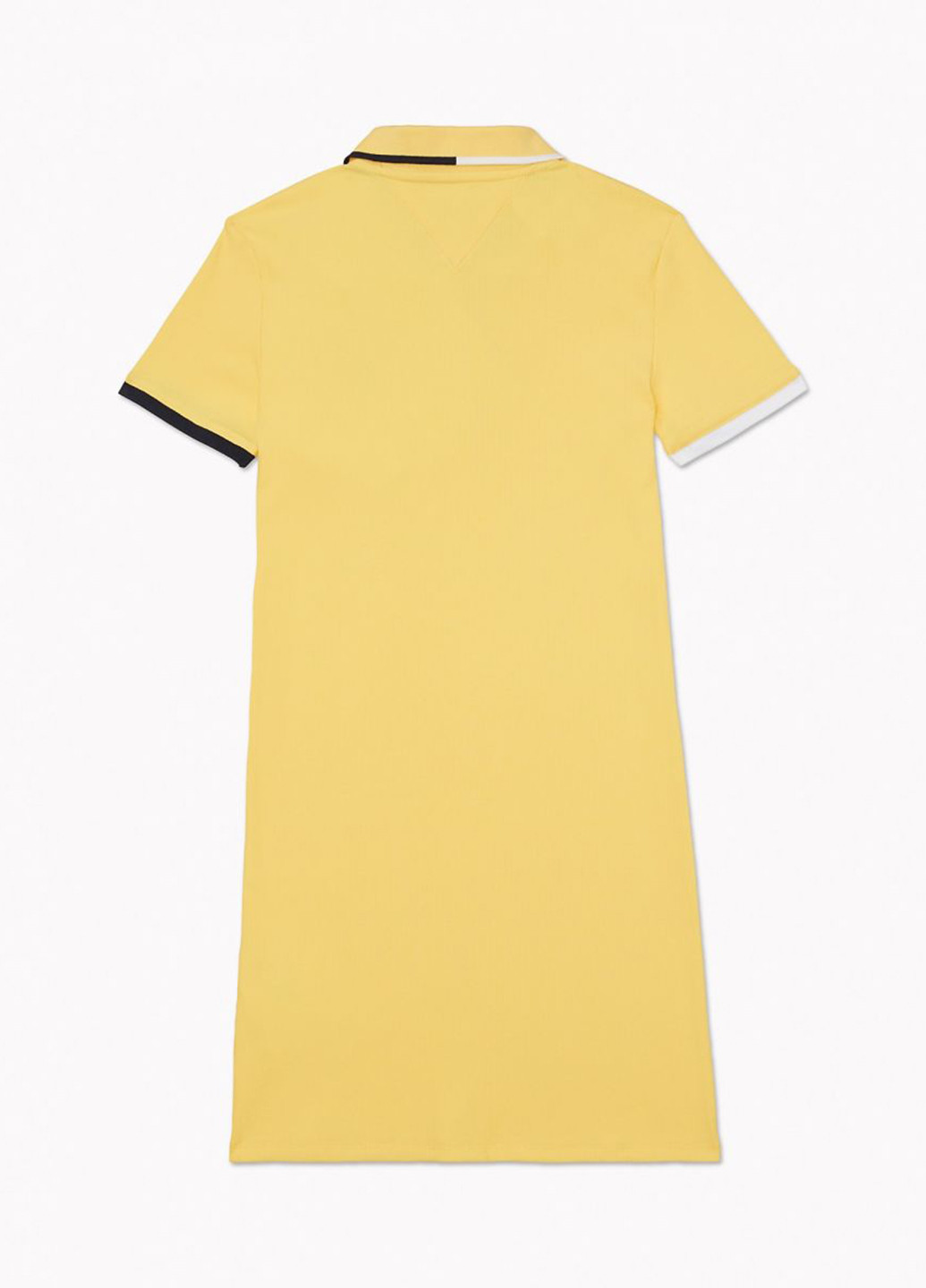Желтое кэжуал платье поло Tommy Hilfiger однотонное