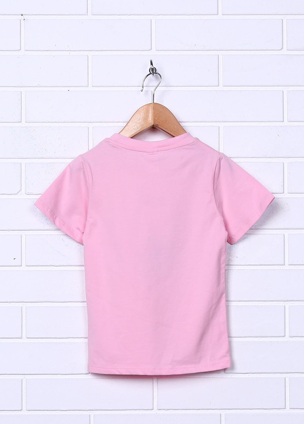 Светло-розовая летняя футболка с коротким рукавом Frankie Garage