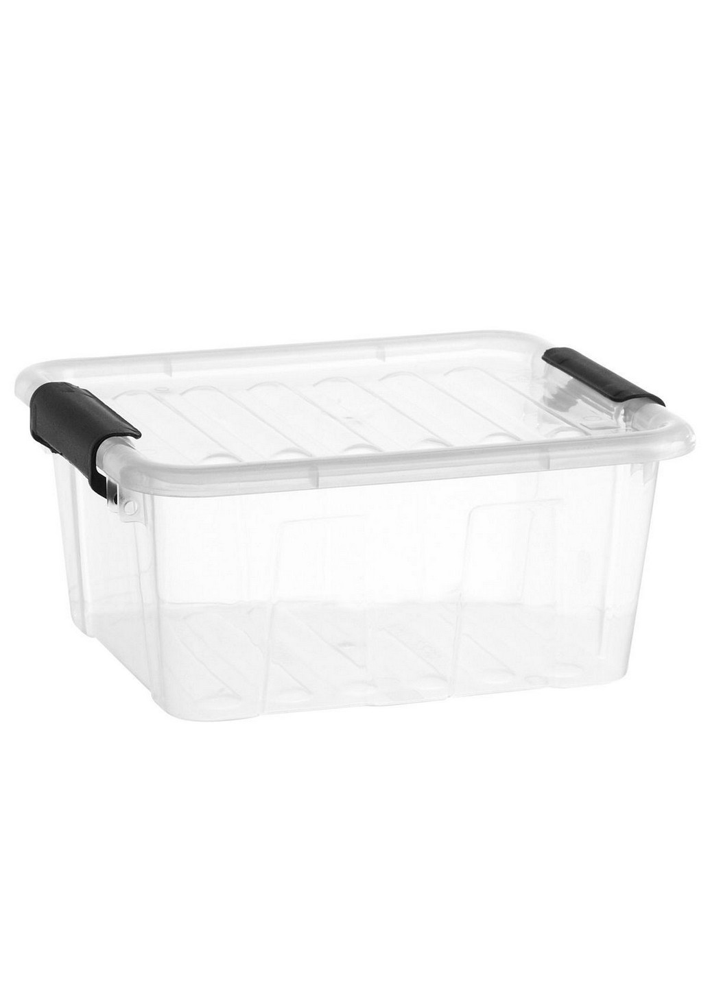 Емкость для хранения HOME BOX 2л прозрачный с черным ( TEA-2235) Plast Team (218821732)