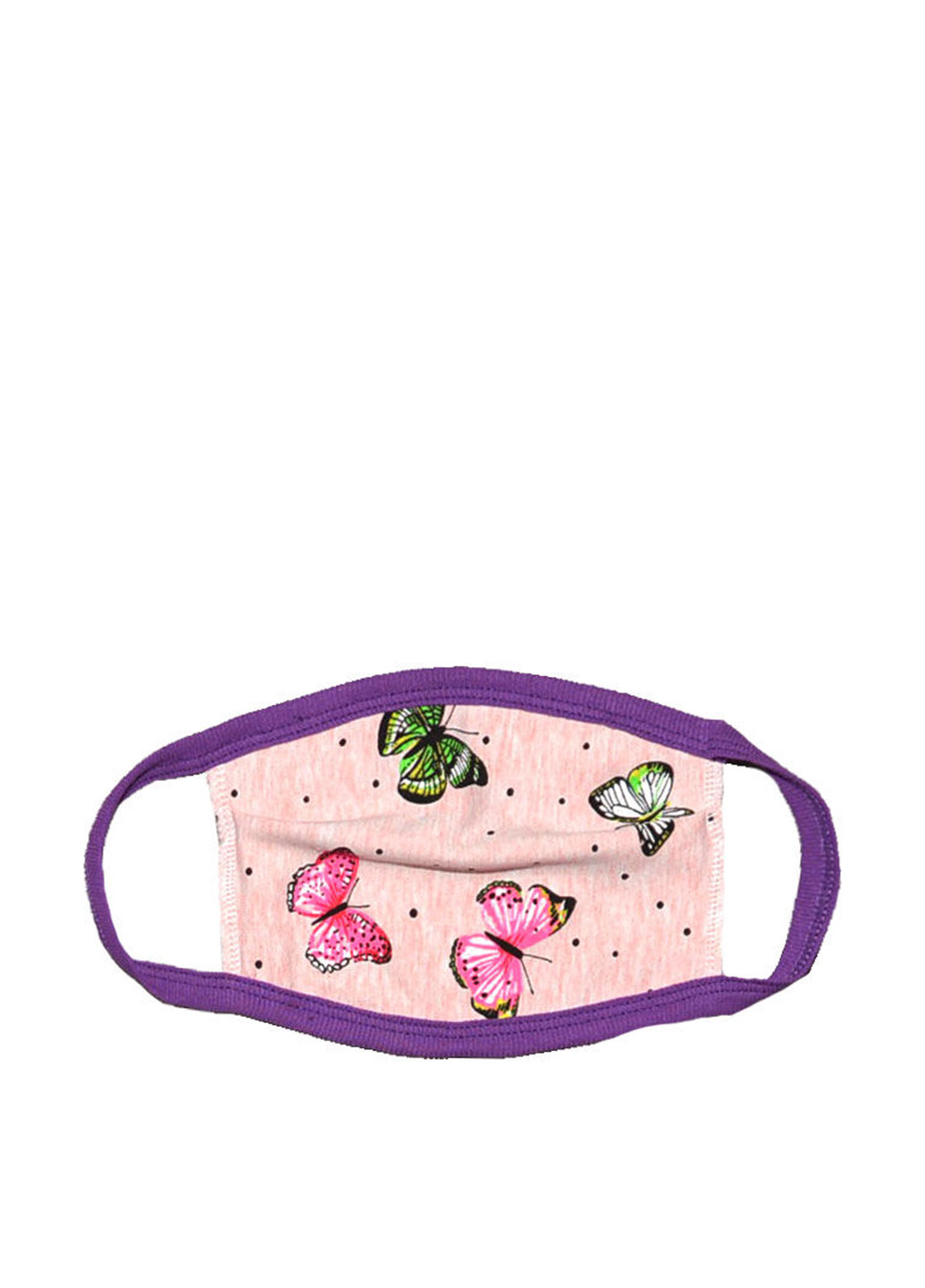 Багаторазова маска Blanka метелики рожева