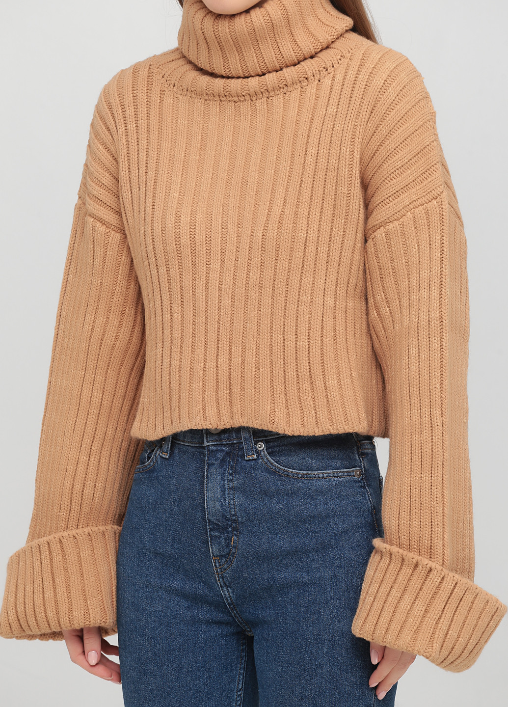 Песочный зимний свитер Madoc Jeans
