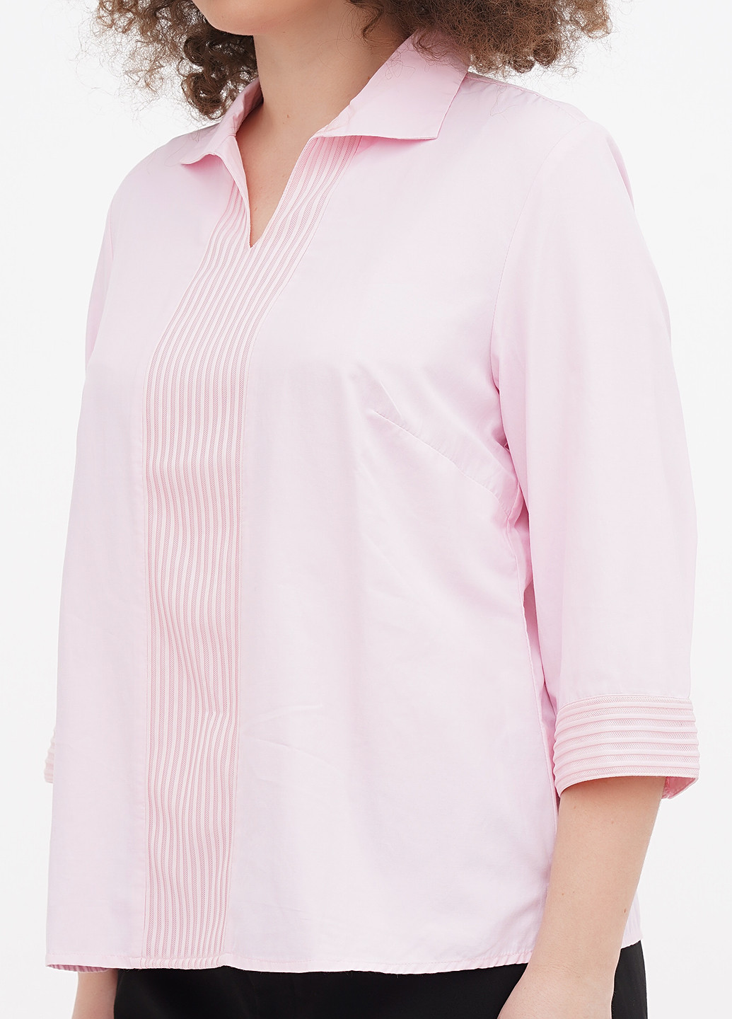 Розовая кэжуал рубашка однотонная Minus