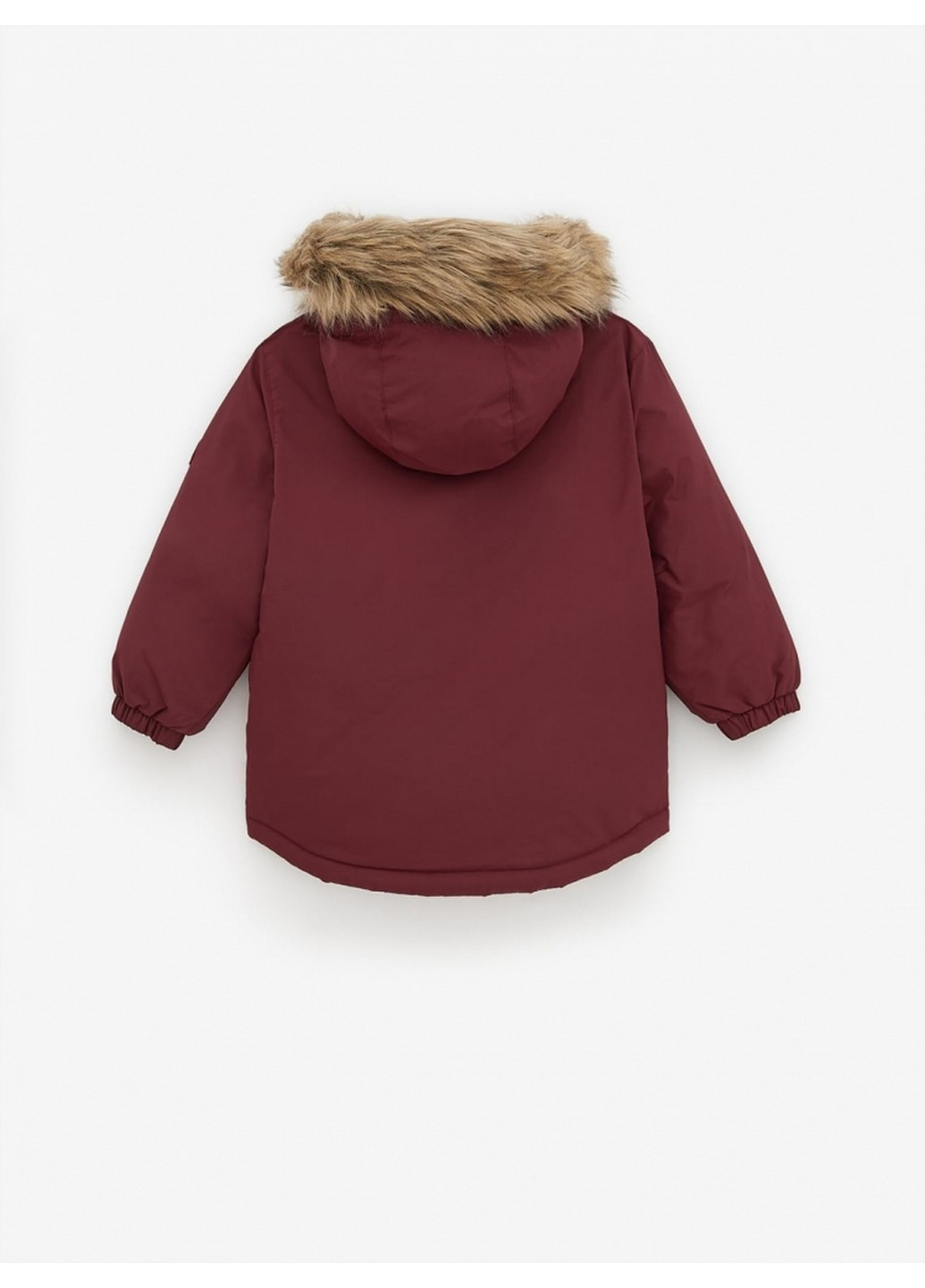 Бордовая зимняя куртка парка Zara