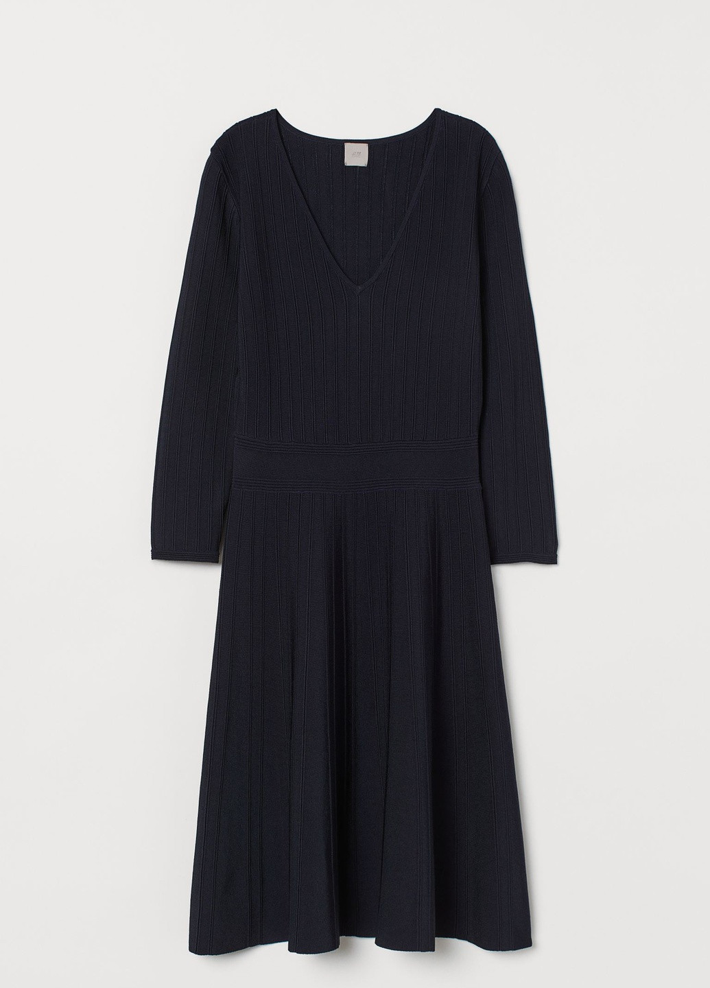 Темно-синя кежуал сукня H&M однотонна