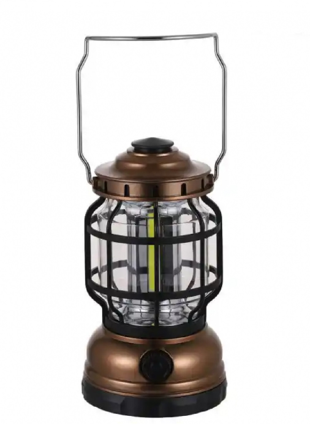 Туристический фонарь переносной светодиодный аккумуляторный лампа с солнечной панелью 180х100 мм (473319-Prob) Бронзовый Unbranded (254392081)