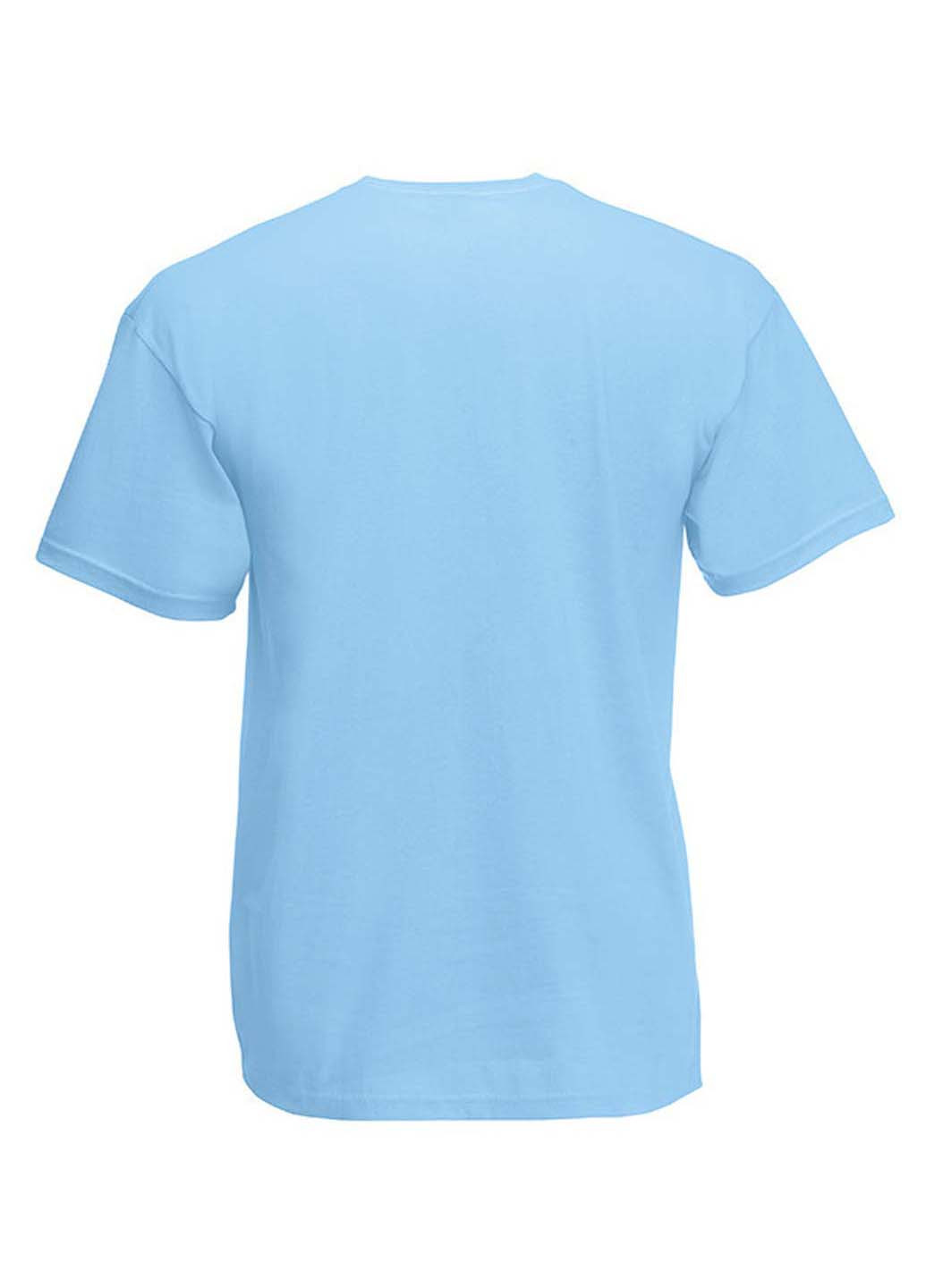 Блакитна футболка Fruit of the Loom ValueWeight