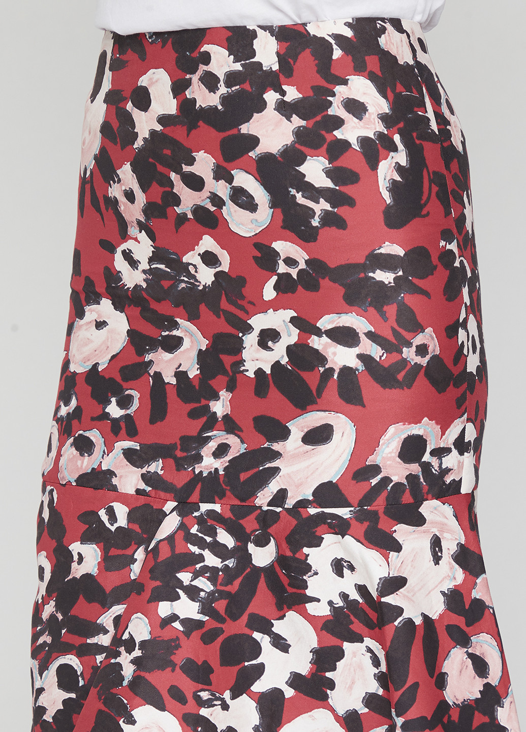 Разноцветная кэжуал с абстрактным узором юбка Marni миди