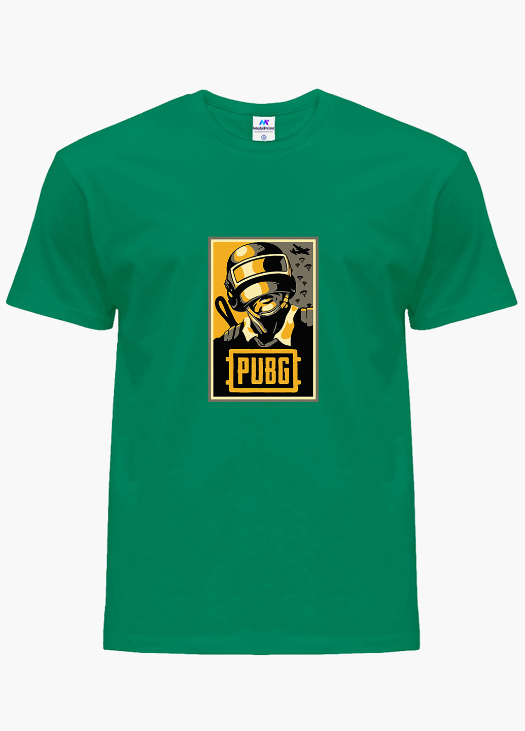 Зелена демісезонна футболка дитяча пубг пабг (pubg) (9224-1179) MobiPrint