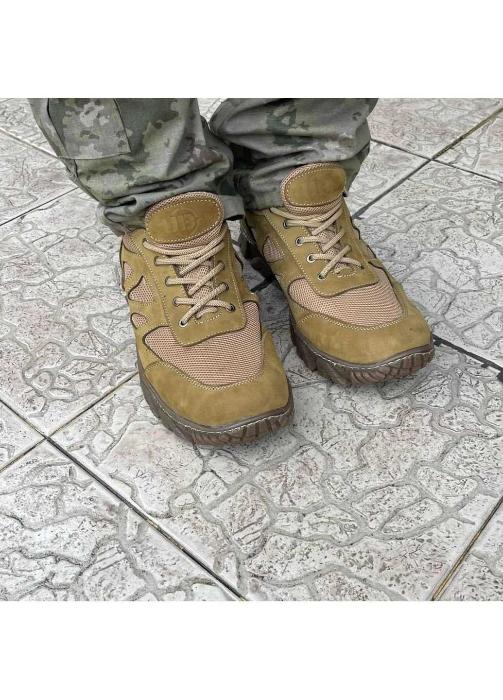 Коричневые демисезонные кроссовки мужские тактические летние сетка всу (зсу) 7101 40 р 26 см коричневые No Brand