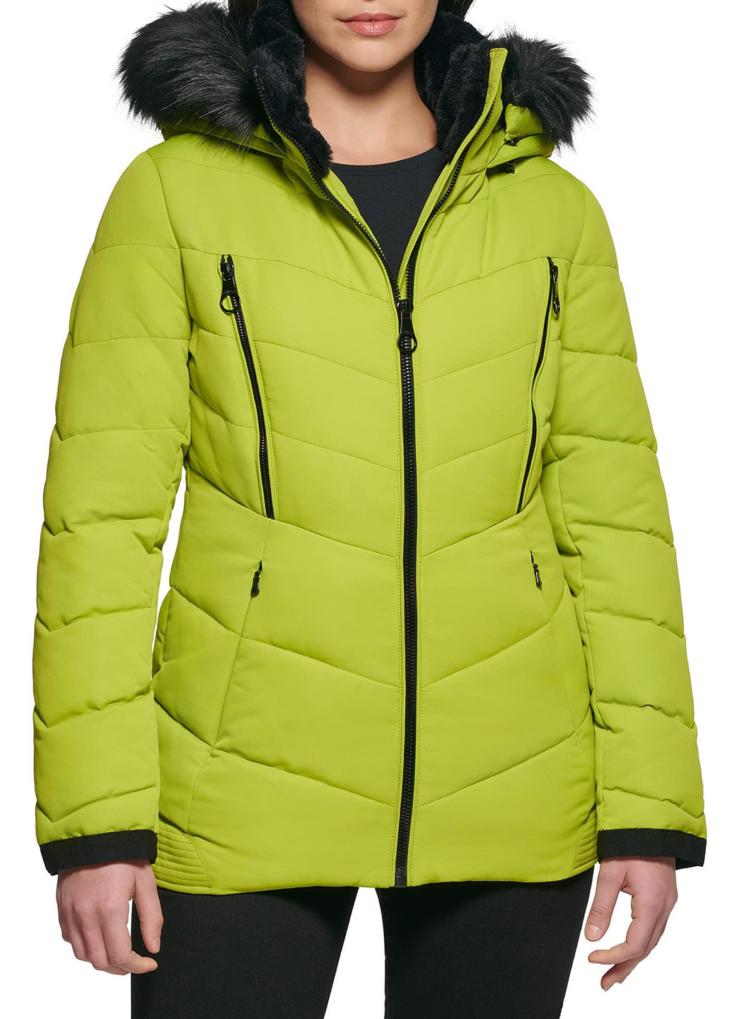 Салатова демісезонна куртка Guess