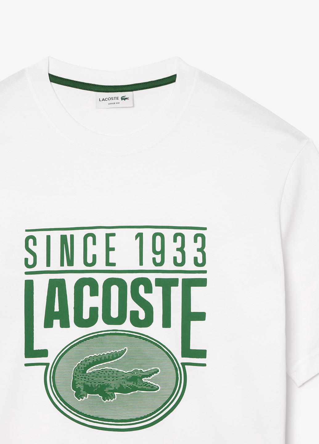 Белая футболка Lacoste
