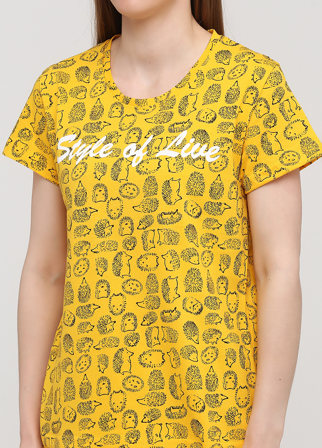 Жовта літня футболка Lucci