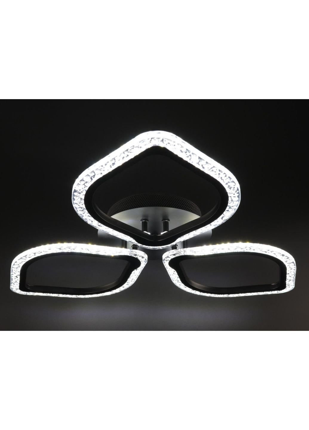 Люстра стельова LED з пультом A2522/3-bk Чорний 8х57х57 см. Sunnysky (253628859)