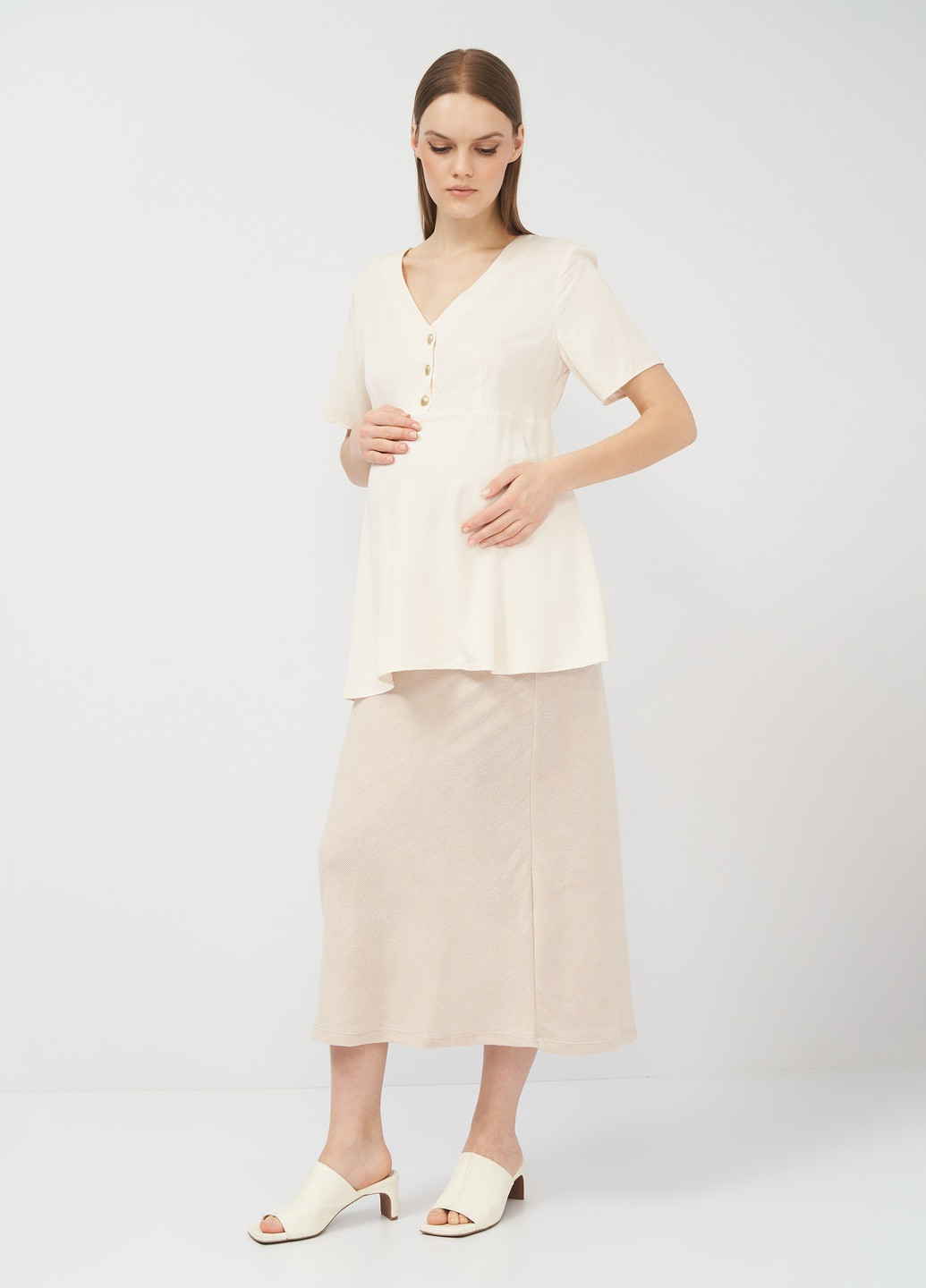 Айвори летняя блуза для беременных H&M