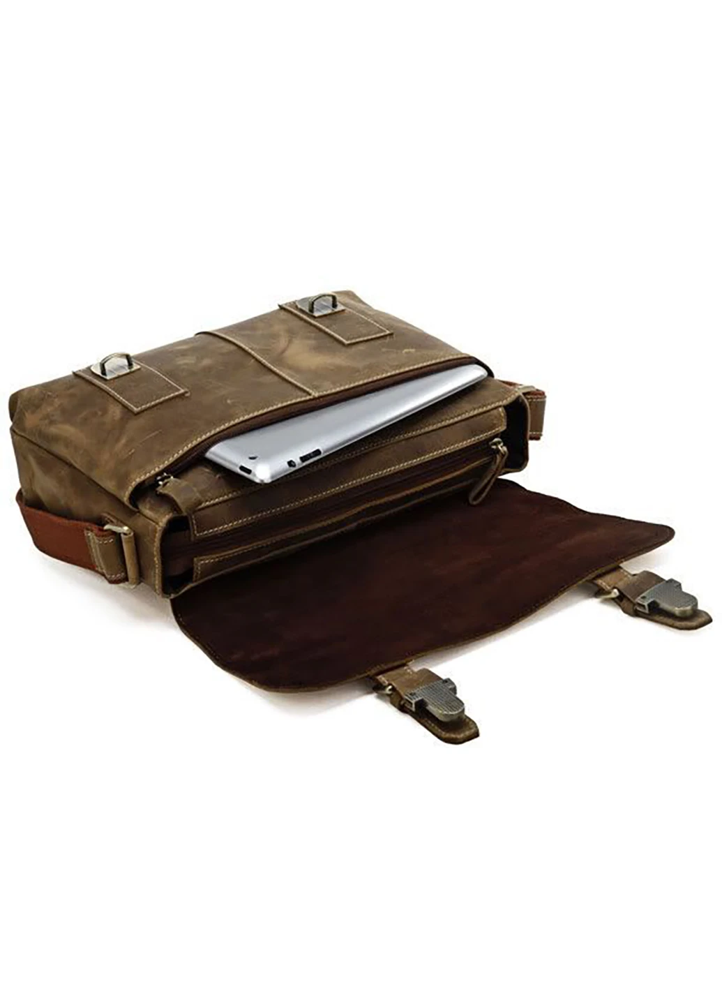 Мужская кожаная сумка 32х23х12 см Vintage (252129393)