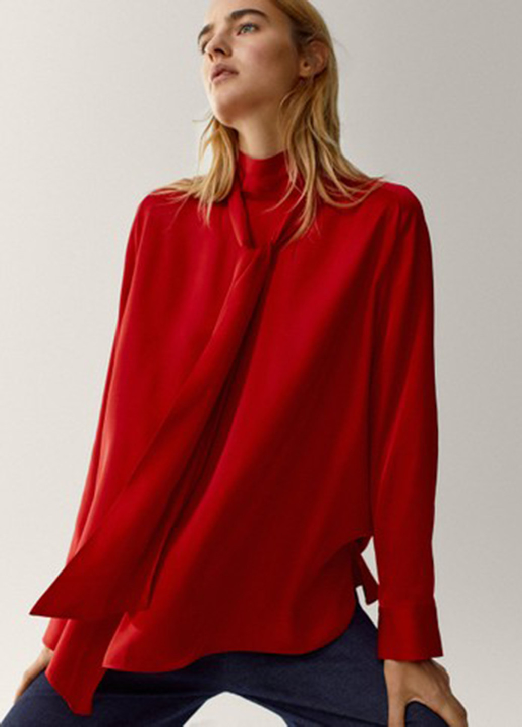 Червона блуза Massimo Dutti