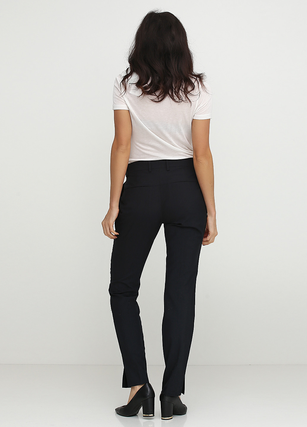 Черные кэжуал демисезонные брюки H&M Studio