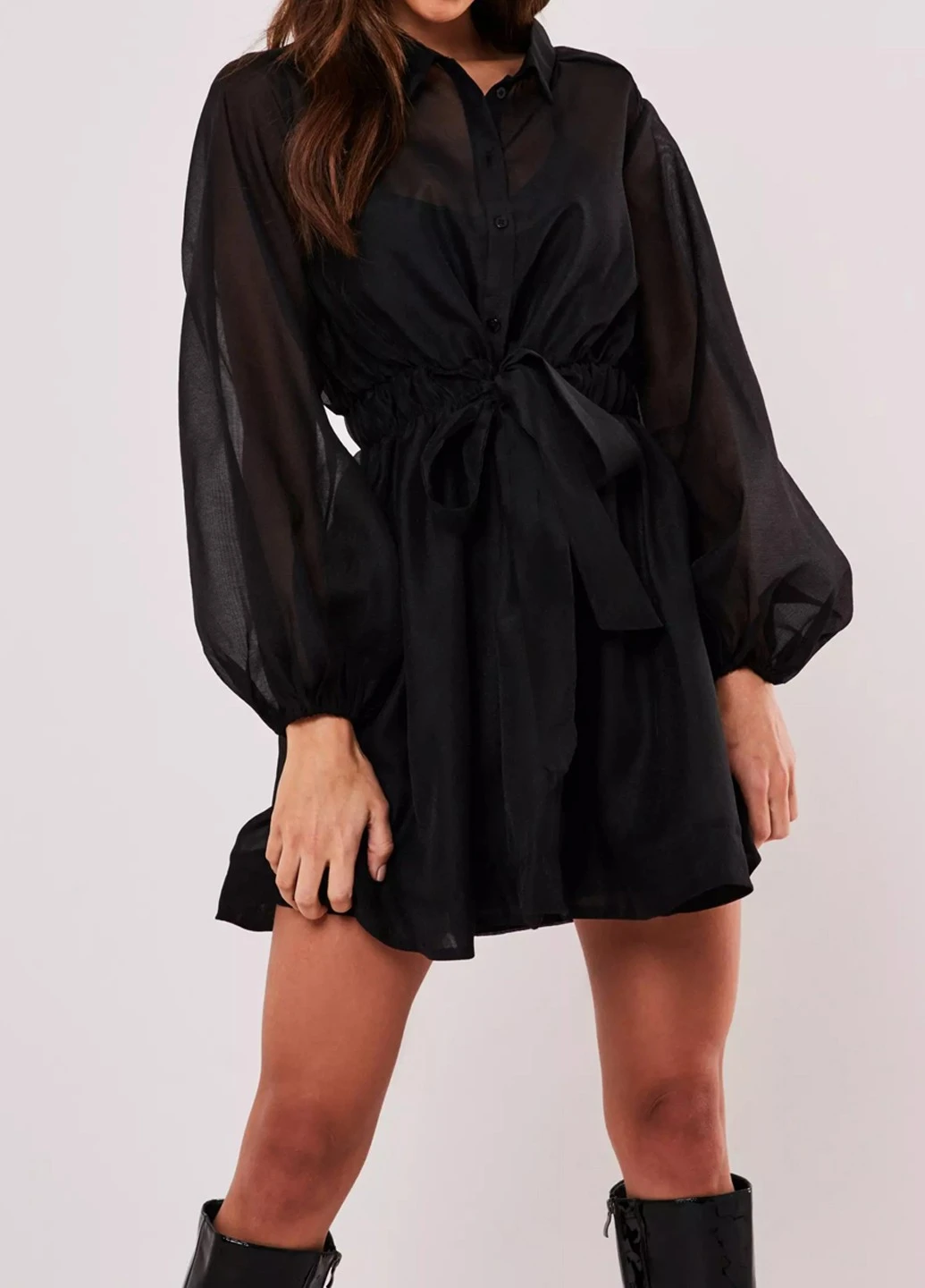 Черное кэжуал платье Missguided однотонное