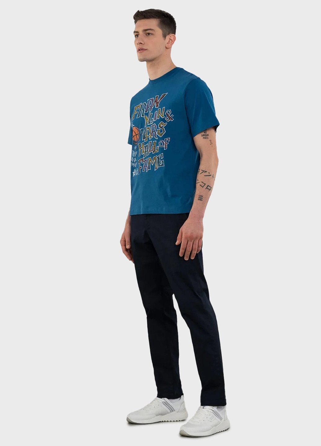 Синя футболка Franklin & Marshall