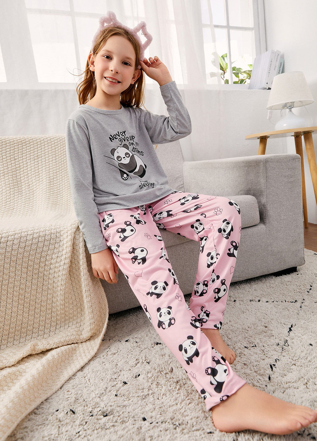 Комбінована всесезон піжама (лонгслів, штани) лонгслів + брюки SHEIN