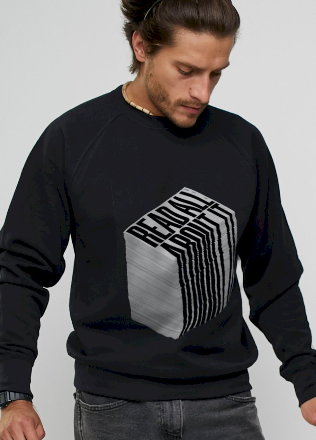 Чорний світшот YAPPI (198688887)