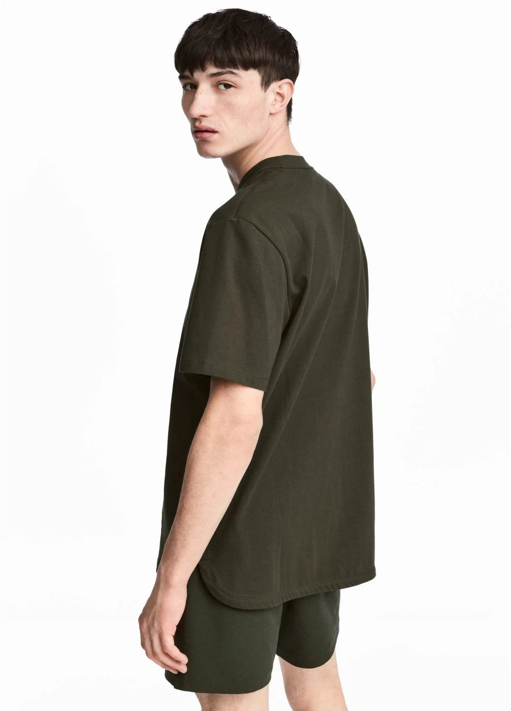 Хаки (оливковая) футболка H&M