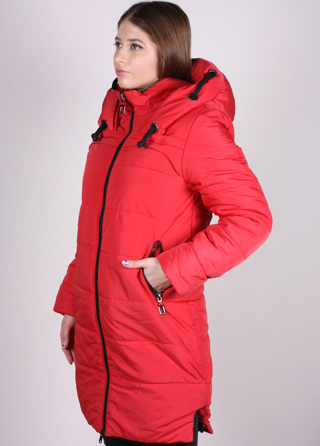 Красная зимняя куртка LeeKosta