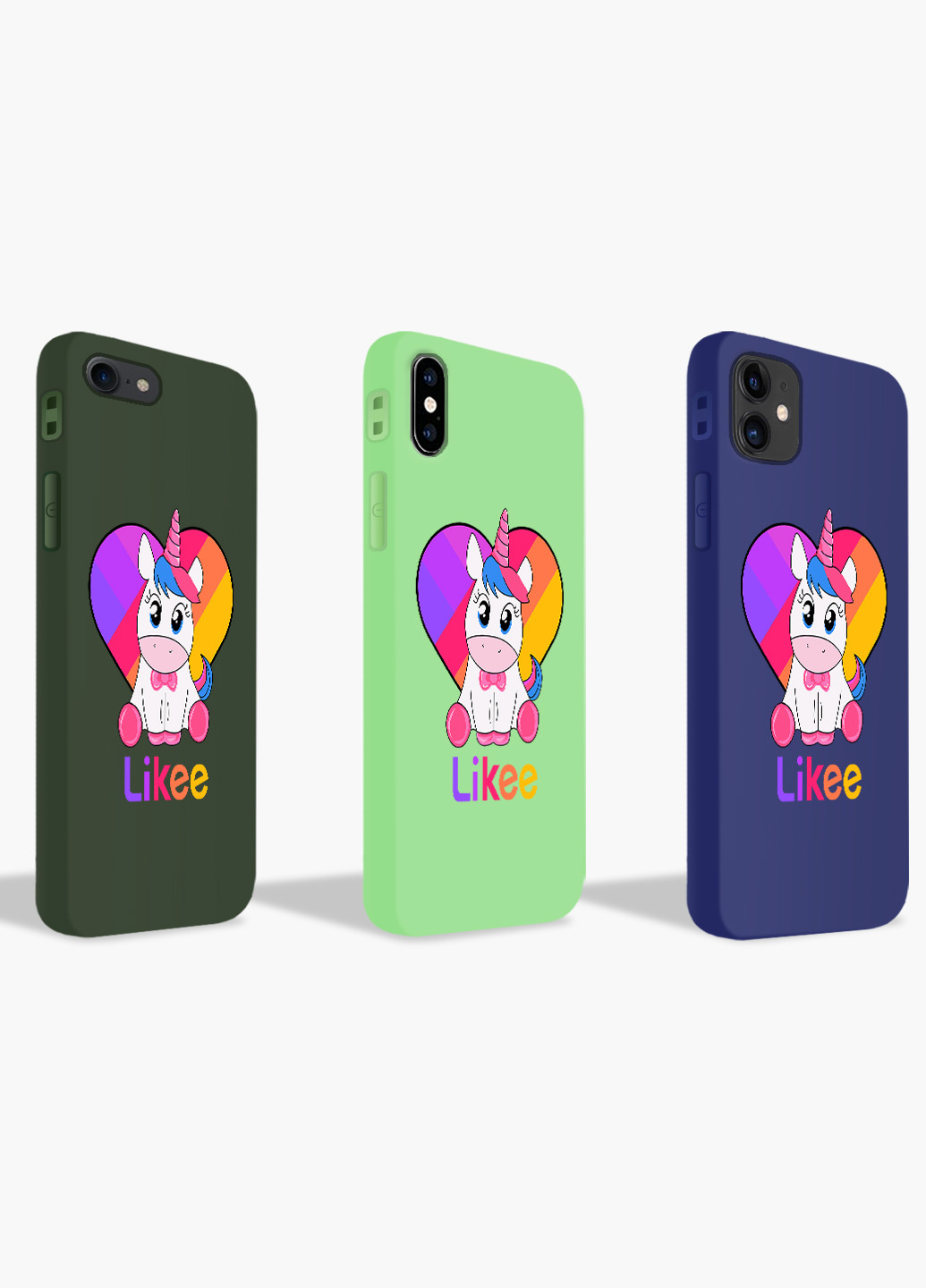 Чехол силиконовый Apple Iphone 8 Лайк Единорог (Likee Unicorn) (6151-1594) MobiPrint (219535892)