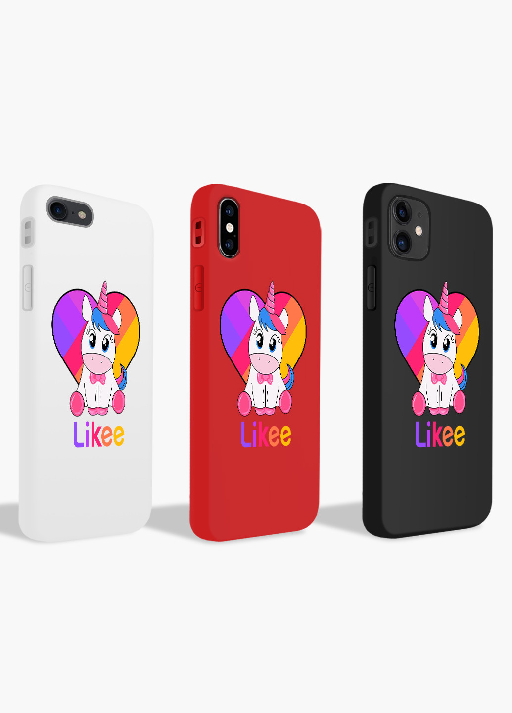 Чехол силиконовый Apple Iphone 8 Лайк Единорог (Likee Unicorn) (6151-1594) MobiPrint (219535892)