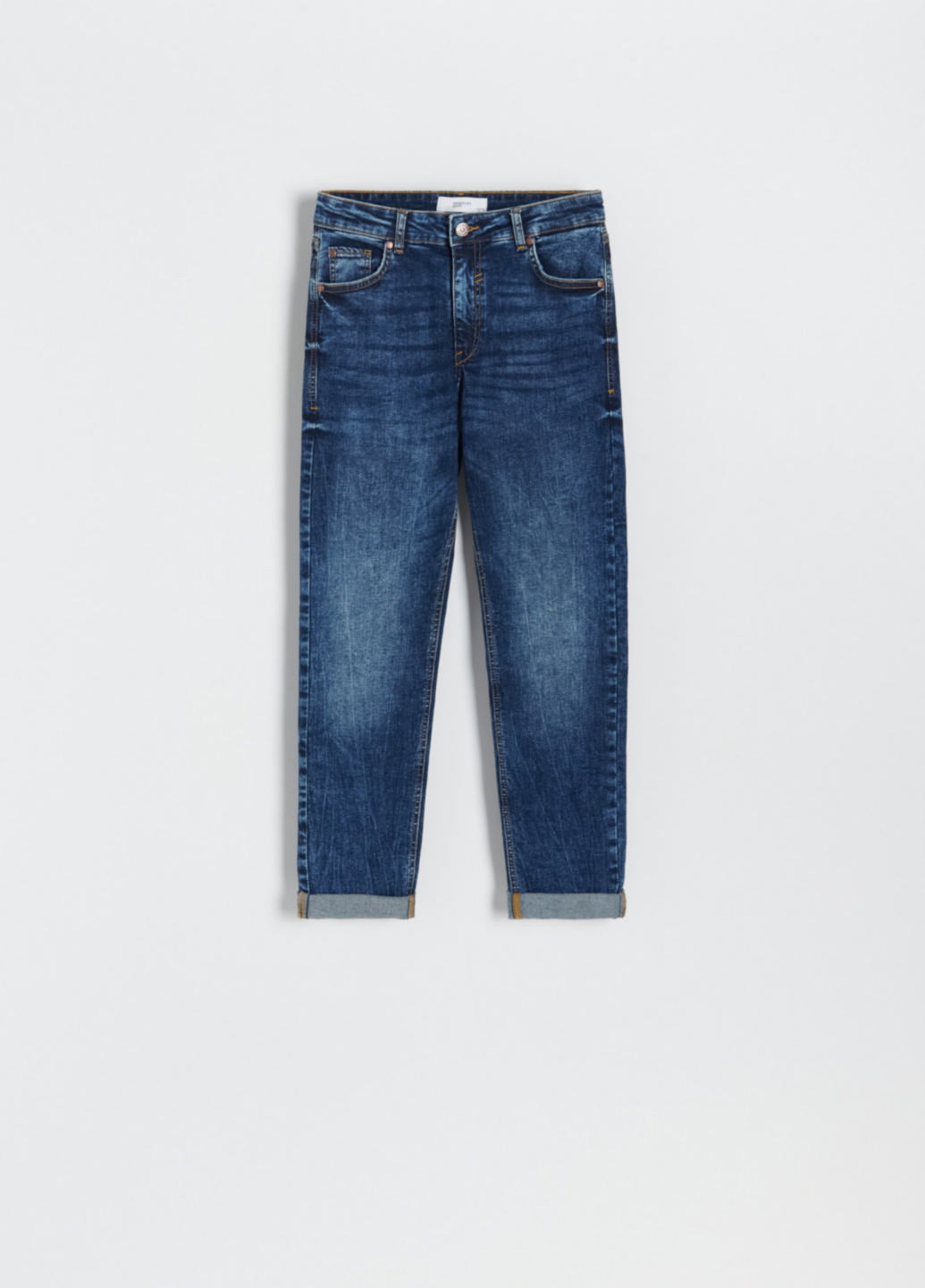 Темно-синие демисезонные укороченные джинсы Reserved