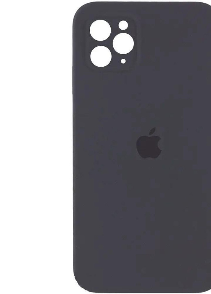 Силиконовий Чехол Накладка з Квадратними Бортиками Silicone Case для iPhone 11 Pro Space Gray No Brand (254255692)