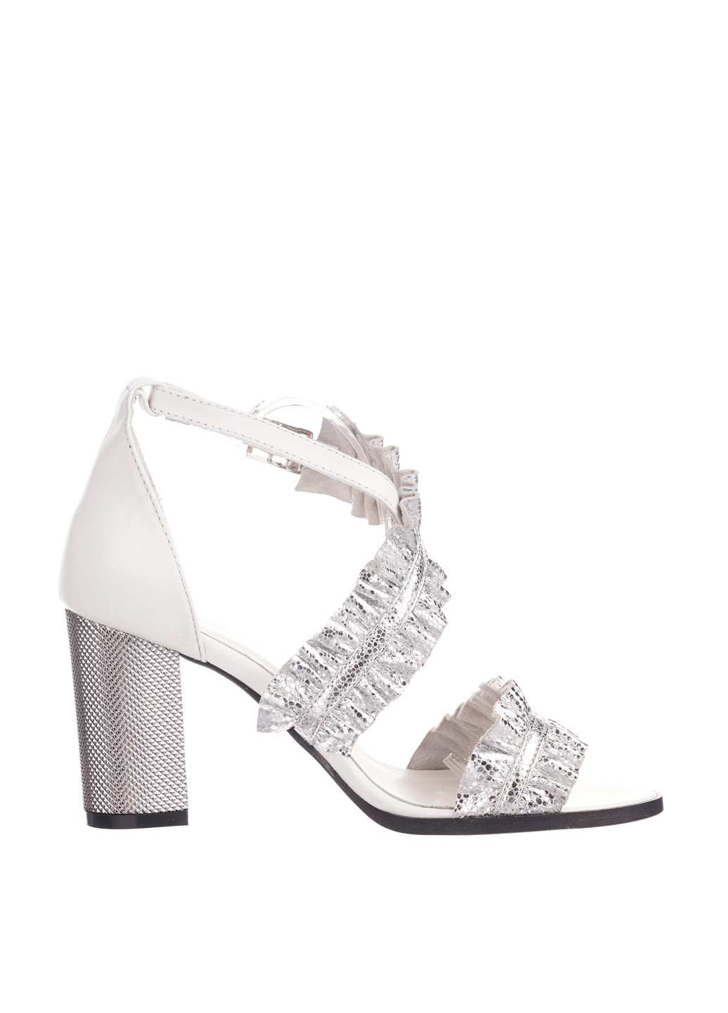 Комбинированные босоножки BERTAN с ремешком оборки