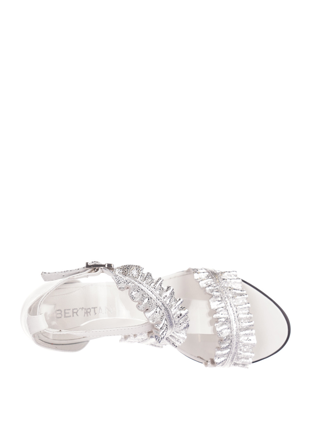 Комбинированные босоножки BERTAN с ремешком оборки