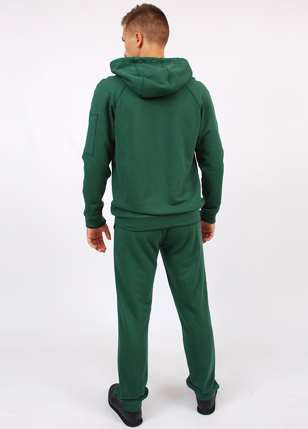 Зеленый демисезонный костюм (худи, брюки)) брючный SAB