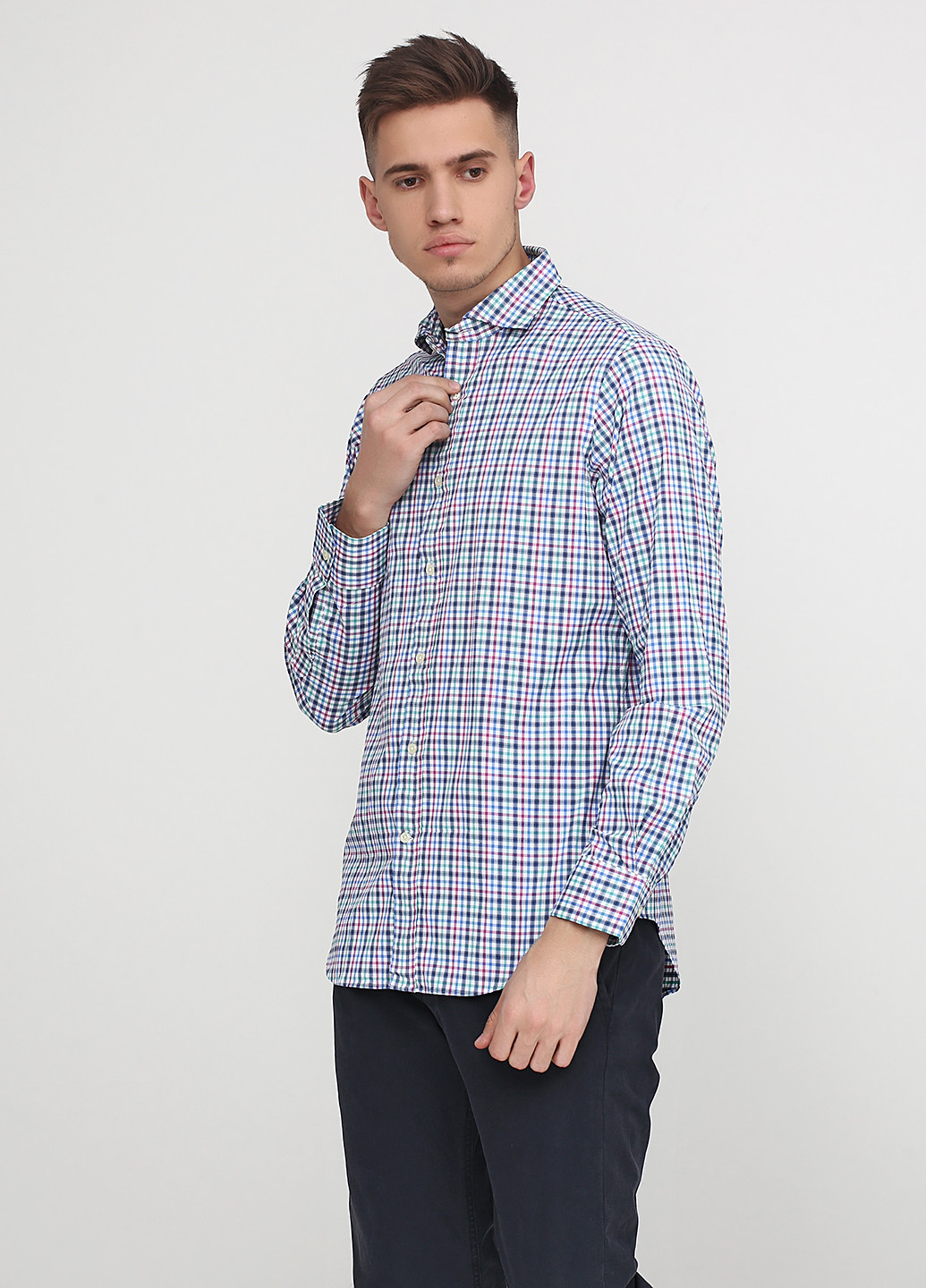 Цветная кэжуал рубашка в клетку Ralph Lauren с длинным рукавом