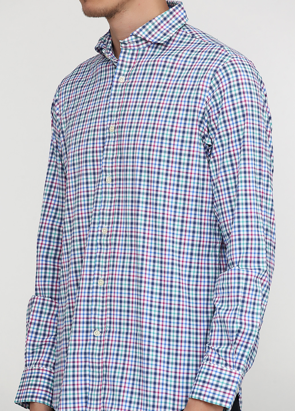Цветная кэжуал рубашка в клетку Ralph Lauren с длинным рукавом