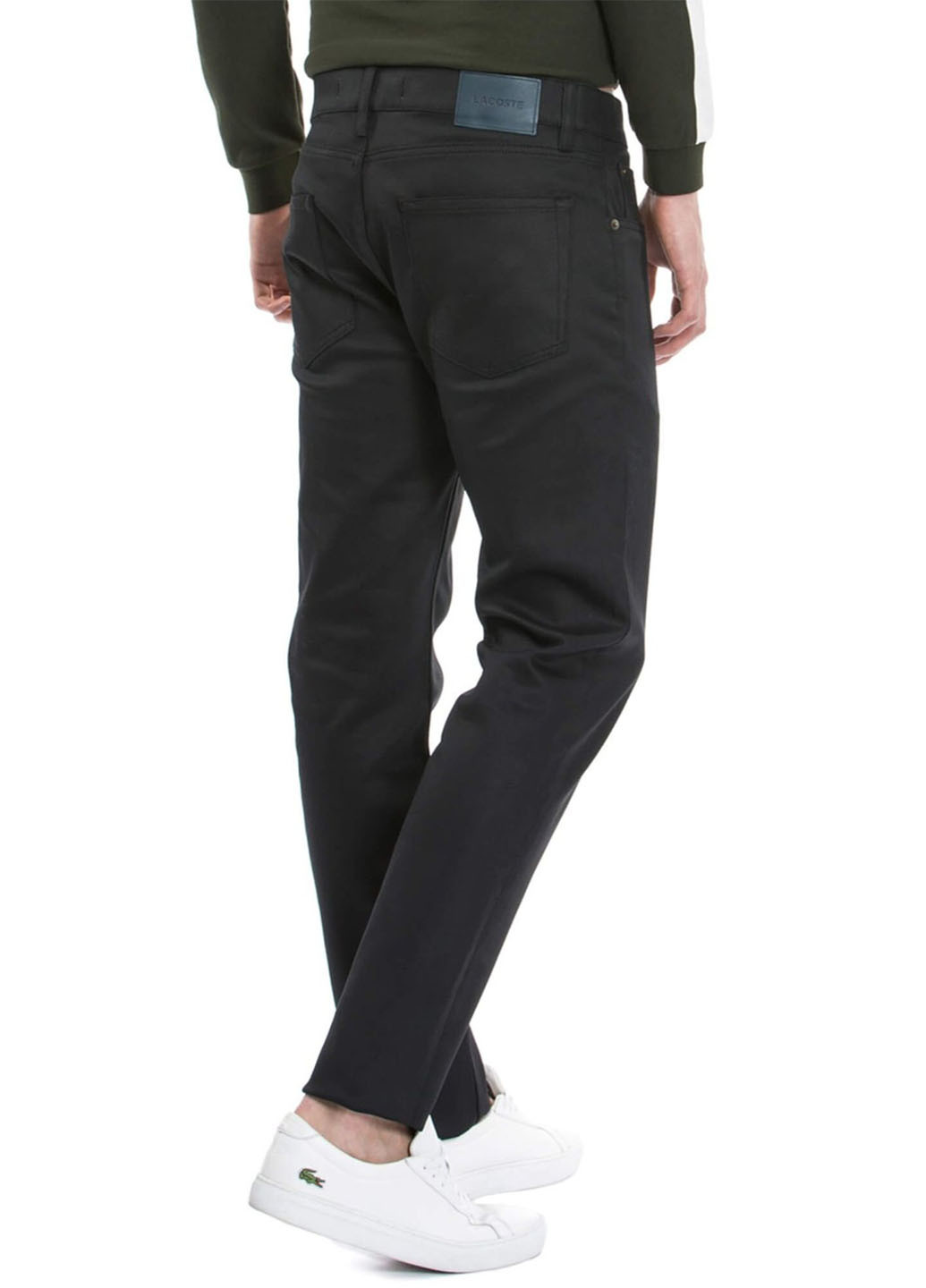 Черные кэжуал демисезонные брюки Lacoste