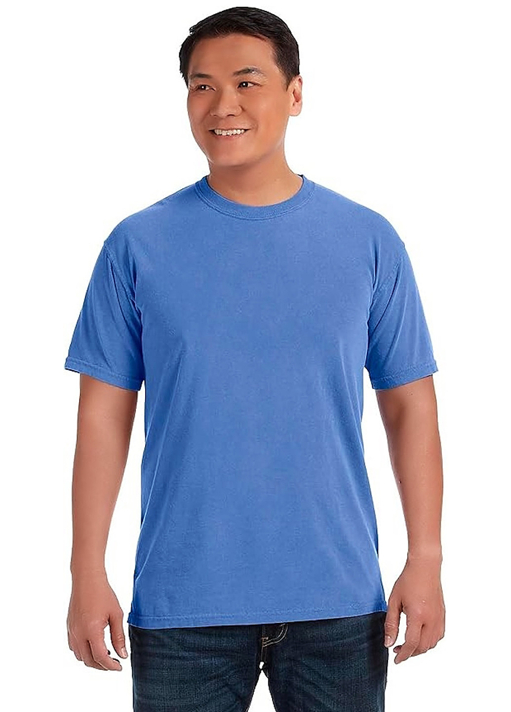 Голубая футболка Comfort Colors